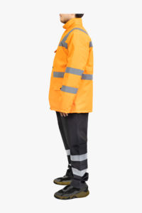 High Visibility Customizable Workwear Vest Breathable Comfortable Jacket Reflective <b>Strips</b> Logo Safety Support Bulk Supply - Product Image 3