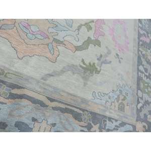 Tapis de haute qualité en laine pure tuftée à la main, design Ushak, pour sols domestiques, lavable, antidérapant, à poils courts, taille personnalisable - Product Image 1