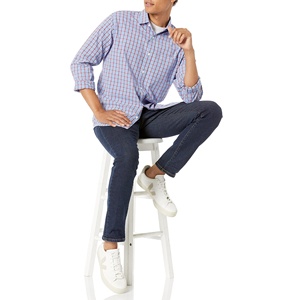 เสื้อเชิ้ตทำงานแขนยาวสำหรับผู้ชายฤดูร้อนเสื้อเชิ้ตทางการทรงสลิมฟิต - Product Image 3