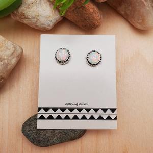 Boucles d'oreilles style bohème faites à la main bijoux en argent sterling 925 opale pierres précieuses boucles d'oreilles tendance bijoux pour femmes cadeau pour elle - Product Image 2