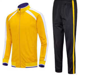 ชุดเล่นฟุตบอลของผู้ชายเสื้อแจ็กเก็ตสีเหลืองแห้งเร็วเสื้อกีฬาผ้าไนลอน/ผ้าแคชเมียร์พิมพ์ลายถ่ายเทความร้อนฤดูใบไม้ร่วง - Product Image 1