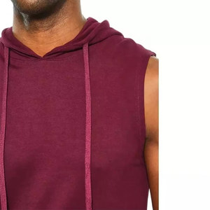 Camiseta Deportiva sin Mangas con Capucha para Hombre, Camiseta de Entrenamiento, Ropa Deportiva Transpirable, Venta al por Mayor - Product Image 5