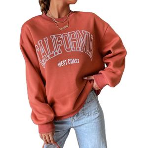 Vente en gros de pulls à capuche surdimensionnés Heather Gameday personnalisés de haute qualité pour femmes Fabricant de sweats à capuche à col rond - Product Image 1