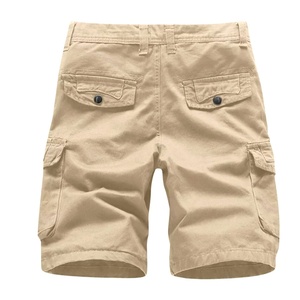 Short cargo solide pour hommes Logo personnalisé Style High Street 100% toile de coton anti-rides écologique pour la conception OEM d'été - Product Image 4