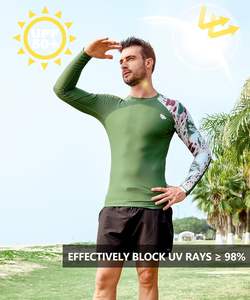 เสื้อแรชการ์ดของผู้ชายฉลากตามสั่งโลโก้ออกแบบได้ตามต้องการ - Product Image 3