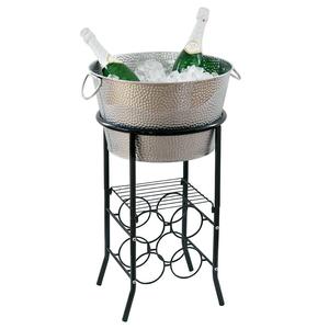 Collapsible Luxury Stainless Steel Eco-Friendly Beverage Tub Stand Customizable Easy Carry Portable <b>Ice</b> <b>Bucket</b> for Home Wedding - Product Image 3