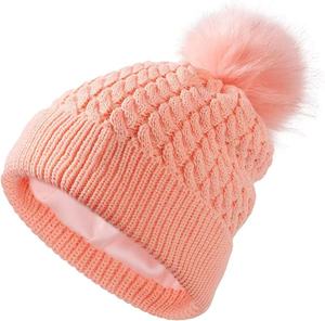 Fabricante de Gorros de Punto Acrílicos con Forro de Satén, Gorro de Punto Personalizado con Logotipo, Gorro de Punto Unisex para Adultos con Pompón - Product Image 4
