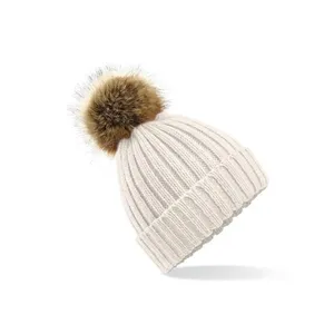Customizable Chunky <b>Beanie</b> <b>with</b> Fur <b>Pom</b> <b>Pom</b> for Promotional Merchandising - Product Image 5