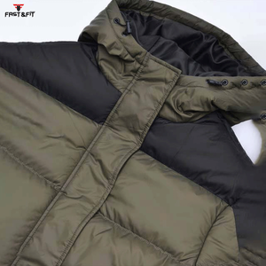 Nouvelle mode d'hiver, veste en toile imperméable au crochet, col montant, fermeture éclair intégrale, logo, style urbain, réversible, respirante, pour l'extérieur - Product Image 2