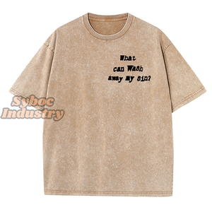 Style hip-hop 210g 100 pour cent coton hommes T-shirt coupe ample personnalisé sérigraphie jésus t-shirt - Product Image 5