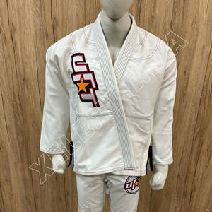 Vente en gros BJJ Gi Blanc Jiu Jitsu Kimono Kimono De Jiu Jitsu Perle Armure Or Jiu Jitsu Gi Personnalisé Uniforme BJJ Gear Kimono - Product Image 5