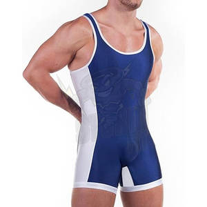 Camiseta sin mangas de lucha elástica para hombre, mono de uniforme deportivo para partidario atlético, Mono para entrenamiento, gimnasio, Cosplay - Product Image 2