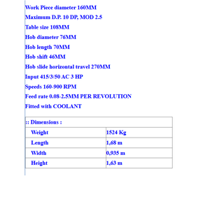 Machine à tailler les engrenages Sykes Gear Hobber pour une découpe précise des engrenages dans les industries métallurgiques - Product Image 6