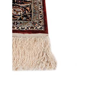 Tapis rectangulaire moderne Gulmarg bleu en soie noué à la main, motif médaillon, pour la maison, technique tuftée en viscose, polyester et nylon - Product Image 4