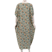 Chemise de nuit décontractée pour femme, col en V, taille élastique, longueur genou, manches courtes, été, polyester/rayonne doux