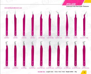 แหนบขนตาสแตนเลส45/75/90องศานาโนพร้อมโลโก้พิมพ์ลายสำหรับต่อขนตา - Product Image 6