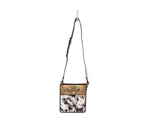 Bolso de cuero de vaca para mujer bohemio de fabricante superior, bolso de cantimplora con estampado floral occidental - Product Image 2
