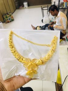 Juego de joyería de moda vintage chapada en oro de 24 quilates, incluye collar de cobre, pendientes, brazaletes, broches, diseño de diamantes clásicos de EE. UU. - Product Image 5