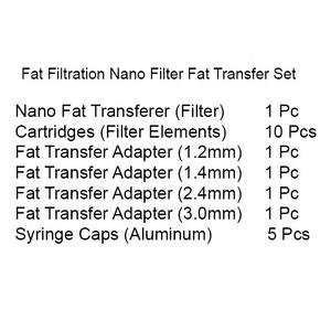 Set de Transferencia de Grasa con Filtro Nano Manual de Acero Inoxidable, para Cirugía Plástica Profesional, Certificado CE, Garantía de 3 Años - Product Image 2