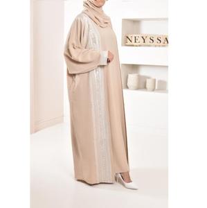 Dubai Fancy Designer Abaya 2024 Kaftan Turc Modeste Vêtements Islamiques Dubai Élégant Brillant Soie Ouvert Abaya Femmes Robe Musulmane - Product Image 2
