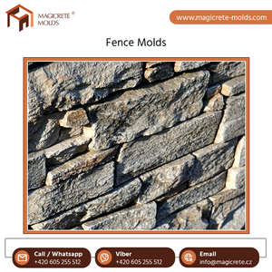 Ampliamente vendiendo moldes de cerca decorativos de pared de hormigón de un solo lado de excelente calidad para compra al por mayor - Product Image 2