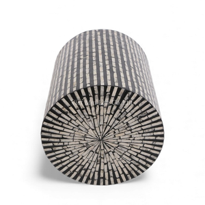 เก้าอี้สตูลตกแต่งด้วยเปลือกหอยมุกทำมือ สำหรับโครงการตกแต่งภายในอพาร์ตเมนต์สุดหรู - เฟอร์นิเจอร์ที่นั่งขายส่ง - Product Image 2