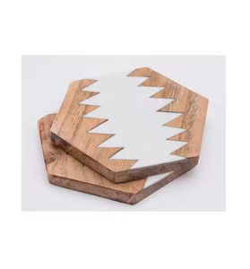 Premium Coasters Set Square Shape Modern Design High Quality Serving Drinks Coasters Table Decoration <b>Accessories</b> - Product Image 6