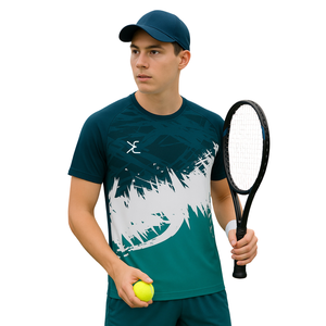 Sportif Look moderne t-shirt personnalisé pour le football Spandex Polyester t-shirts pour hommes léger respirant vêtements Shopping sites Web - Product Image 1