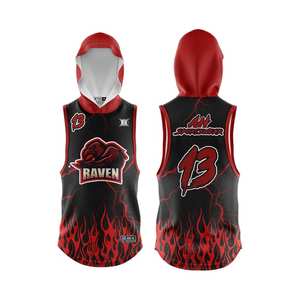 Precio al por mayor personalizado sublimación impresión sin mangas transpirable de talla grande de secado rápido ropa deportiva con capucha 7v7 bandera uniforme de fútbol - Product Image 2