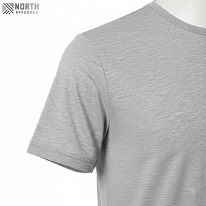 Camisetas de Manga Corta para Hombre, Cuello Redondo Acordonado, Diseño Personalizado con Logotipo, Sin Encogimiento, Lavadas, Negras, Extra Grandes, de Alta Calidad - Product Image 4