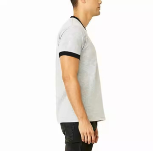 T <b>Shirt</b> for Men <b>100</b>% Cotton <b>Polyester</b> Heavy Weight Ringer T-<b>shirt</b> ringer Sleeve Round Neck Casualwear - Product Image 5