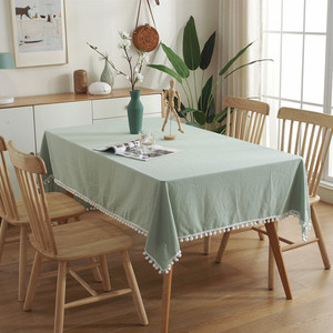 <span class=keywords><strong>Tovaglia</strong></span> Moderna in <span class=keywords><strong>Cotone</strong></span> Intrecciato con Nappe, Lavabile in Lavatrice, Impermeabile, Antimacchia, Monouso per Matrimoni, Feste, Banchetti, Natale - Product Image 5