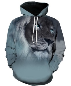 เสื้อฮู้ดผู้ชายคุณภาพสูง ผ้าฟลีซหนานุ่ม ทรงโอเวอร์ไซส์ มีซับใน ออกแบบเองได้ ลายพิมพ์แบบซับลิเมชั่น สำหรับฤดูหนาว - Product Image 3