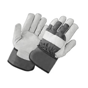 Gants de travail en cuir robustes Anti Impact Rigger Industry Construction Safety Work Gants en cuir de trempage tricotés antidérapants - Product Image 1
