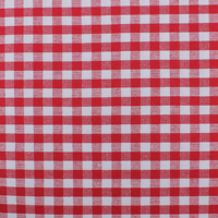 Set de table en coton tissé 100 %, motif à carreaux rouges, séchage rapide, forme carrée, pour la maison moderne, les mariages et l'extérieur