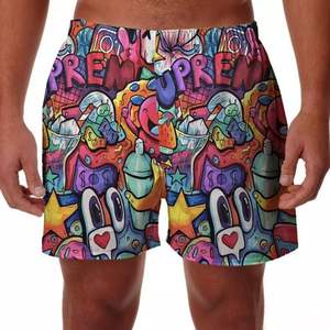 Custom Logo Color Double <b>Layer</b> Designer Mesh Shorts Lining Summer Sublimation Print Custom Blank Mens Shorts - Product Image 3