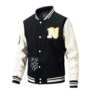 2024 últimos diseños de chaqueta de Abrigo con capucha de alta calidad para Hombres estilo universitario con bordado de letras ropa de invierno - Product Image 2