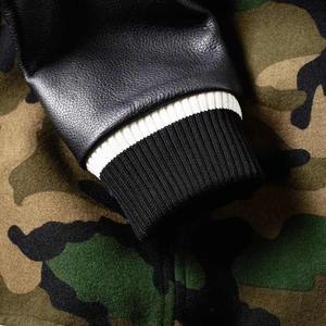 Hombres Varsity camuflaje escuela béisbol Letterman bombardero Chaqueta Hombre/OEM personalizado camuflaje Varsity chaqueta fútbol y béisbol - Product Image 4