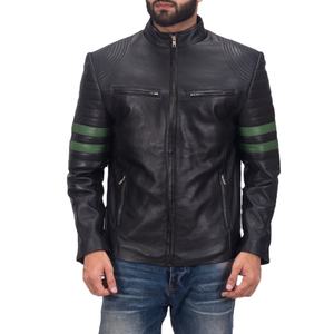 Nuevo diseño de cuero de alta calidad hecho genuino de cuero impermeable hecho en fábrica nueva llegada precio razonable nueva chaqueta de cuero para hombres - Product Image 1