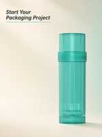 Contenant transparent en PP pour stick déodorant 75 ml, rechargeable, support pour baume