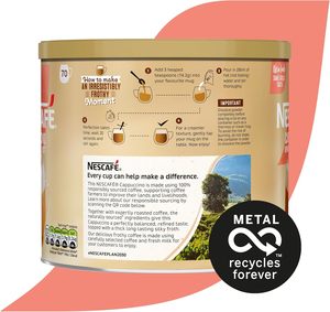 NESCAFÉ Cappuccino Sabor Sin Azúcar Café Instantáneo Lata de 1 kg - Product Image 5