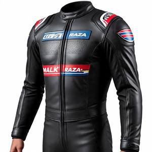 Traje de motocicleta con logotipo personalizado MALIK RAZA al por mayor para pedidos de clubes/grupos | Directo de fábrica - Product Image 4