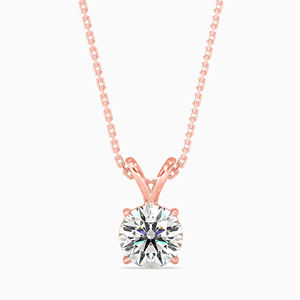 Colgante de diamante Natural Real de oro macizo de 14K y 18K, joyería minimalista personalizada de 0,25 CT para mujer, joyería fina - Product Image 1