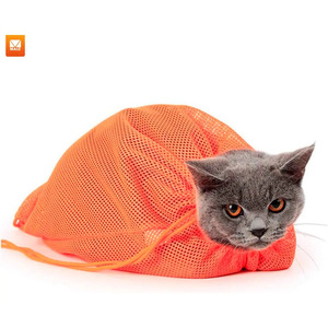 Pet <b>Cat</b> <b>Bath</b> <b>Bag</b> with Mesh Support - Assorted Colors - Product Image 5