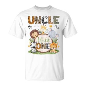 Camiseta de 1er cumpleaños para niño, Tío del Wild One, amante de los safaris - Ropa promocional - Product Image 1