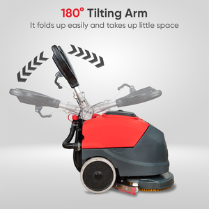 New <b>Walk</b>-Behind 12V Battery-Powered Floor Cleaning <b>Machine</b> with Brush - Product Image 6