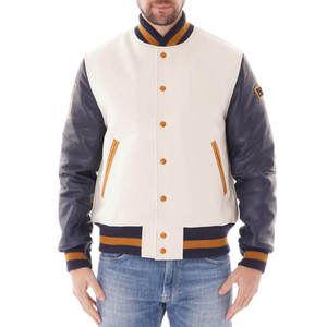 Chaqueta universitaria con logotipo personalizado para hombre, diseño informal holgado, nueva moda de invierno, chaquetas con letras - Product Image 1