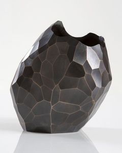 Unique Flower Vase TQC Silver Finishing Casting Aluminum Modern Eco-Friendly <b>Tabletop</b> Flower Vase Best Selling Living Room Decor - Product Image 4