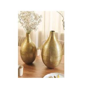 Vase de table mural moderne en métal Pièce décorative élégante au design contemporain polyvalent pour la maison ou le bureau - Product Image 5