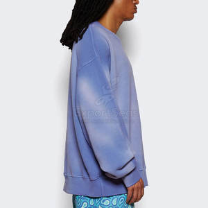 Sudadera Casual con Lavado Ácido, Tacto Suave y Diseño Desteñido Moderno, Sudadera Básica con Lavado Ácido - Product Image 5